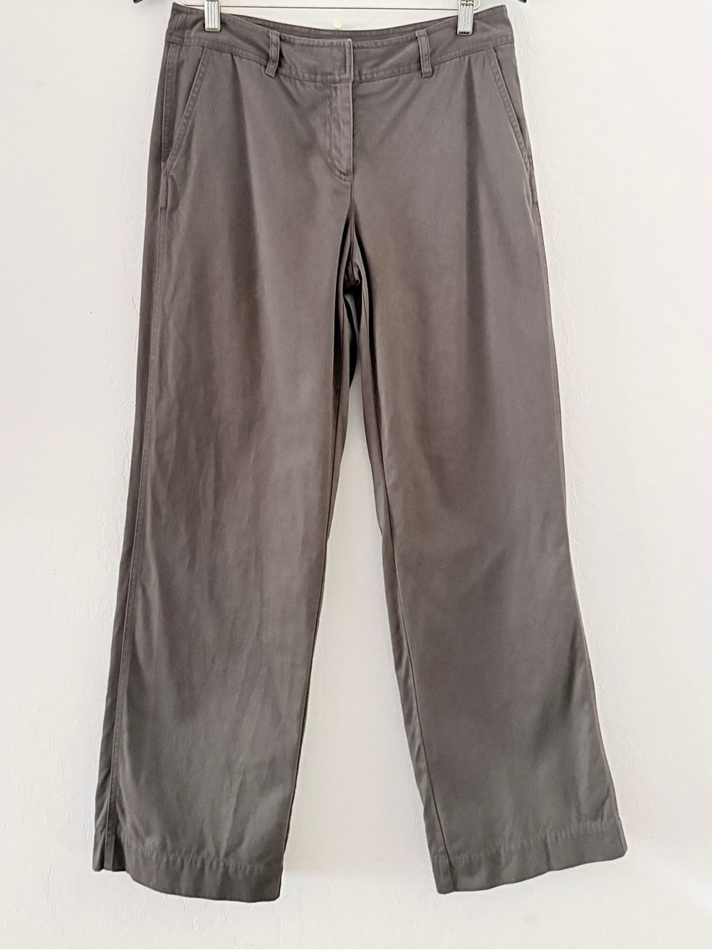 J.Jill Size 6 Mushroom Brown Cotton Wide Leg Pants